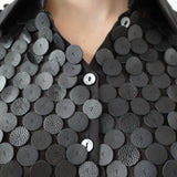 Conner Ives - The Demi Couture Reconstituted Leather Pailette Shirt