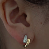 Kinn - Pavé Wrap Around Huggie Earrings