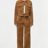 Simkhai - Bates Suede Straight Leg Pant