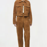 Simkhai - Bates Suede Straight Leg Pant