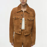 Simkhai - Bates Suede Straight Leg Pant