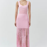 Simkhai - Brionne Scalloped Knit Midi Dress