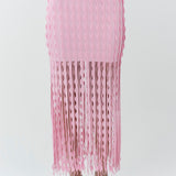 Simkhai - Brionne Scalloped Knit Midi Dress