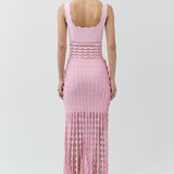 Simkhai - Brionne Scalloped Knit Midi Dress