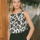 Posse - ROMEO TOP - NOIR BLOOM