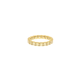 Dorsey - ROUND CUT ETERNITY BAND, LAB YELLOW SAPPHIRE, GOLD