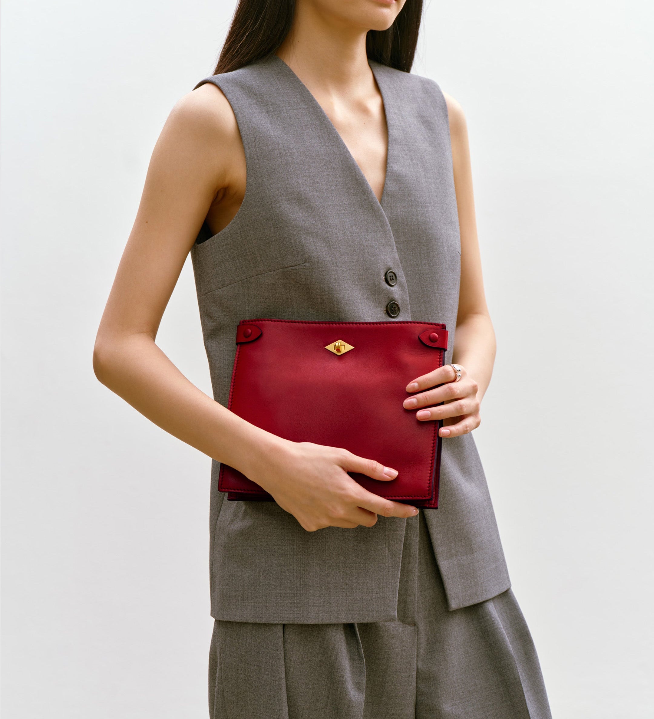 Metier - Stowaway Crossbody Buttery Nappa Pomodoro