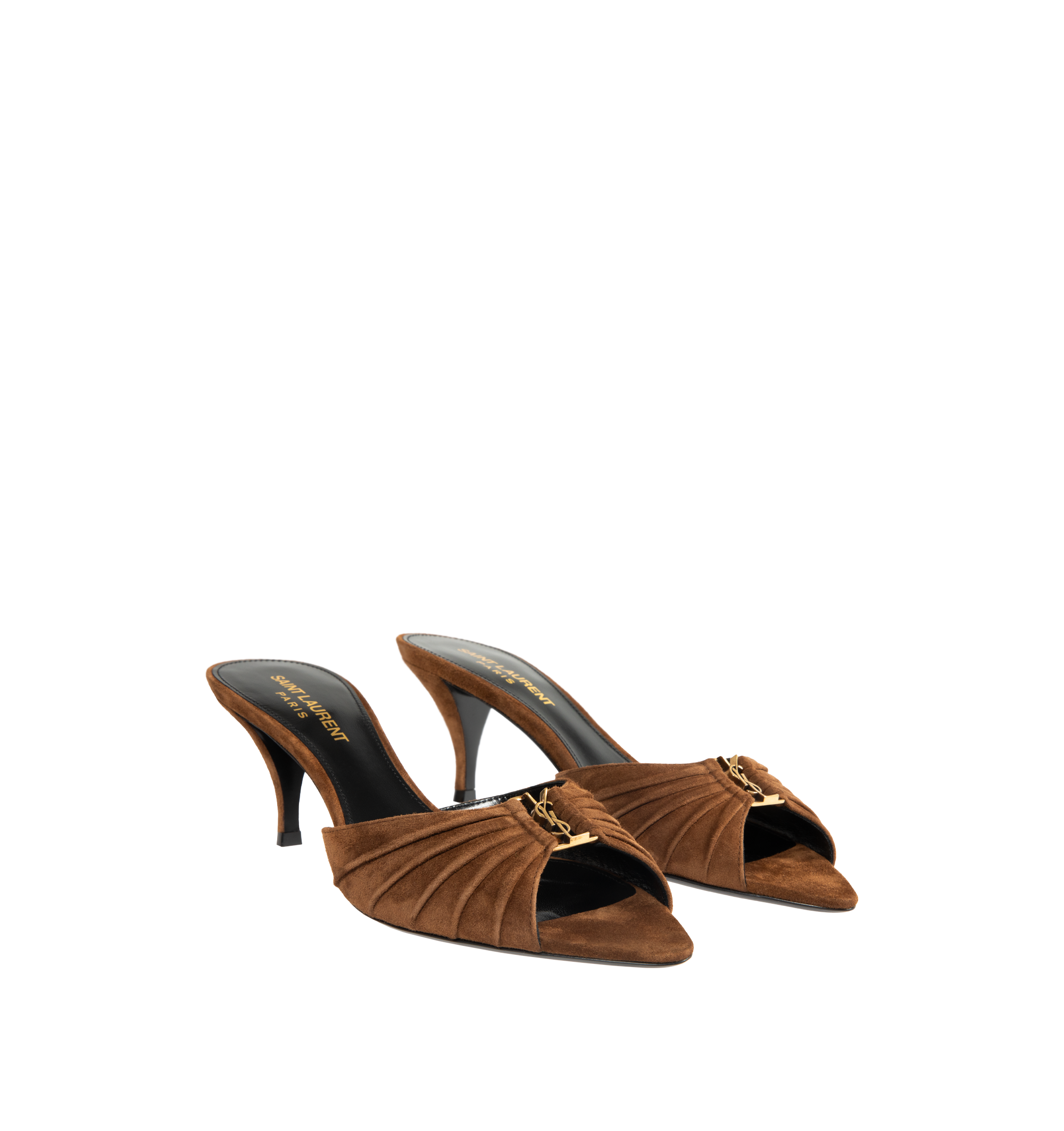 Saint Laurent - Babylone Suede Kitten Heel