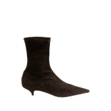 The Row - Liisa Kitten Heel Suede Bootie