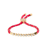 Dorsey - JAMES BEZEL LAB DIAMOND ROUGE PARACORD BRACELET, 14K YELLOW GOLD