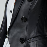 L'AGENCE - Andalusia Leather Blazer