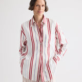 TWP - Big Joe Shirt in Silk Stripe