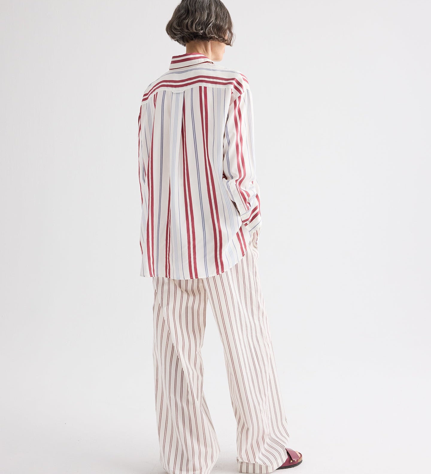TWP - Big Joe Shirt in Silk Stripe