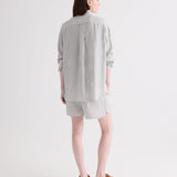 TWP - Big Joe Shirt in Evening Stripe on Silk