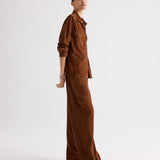 TWP - Leather Travelin' Soldier Top in Featherweight Suede