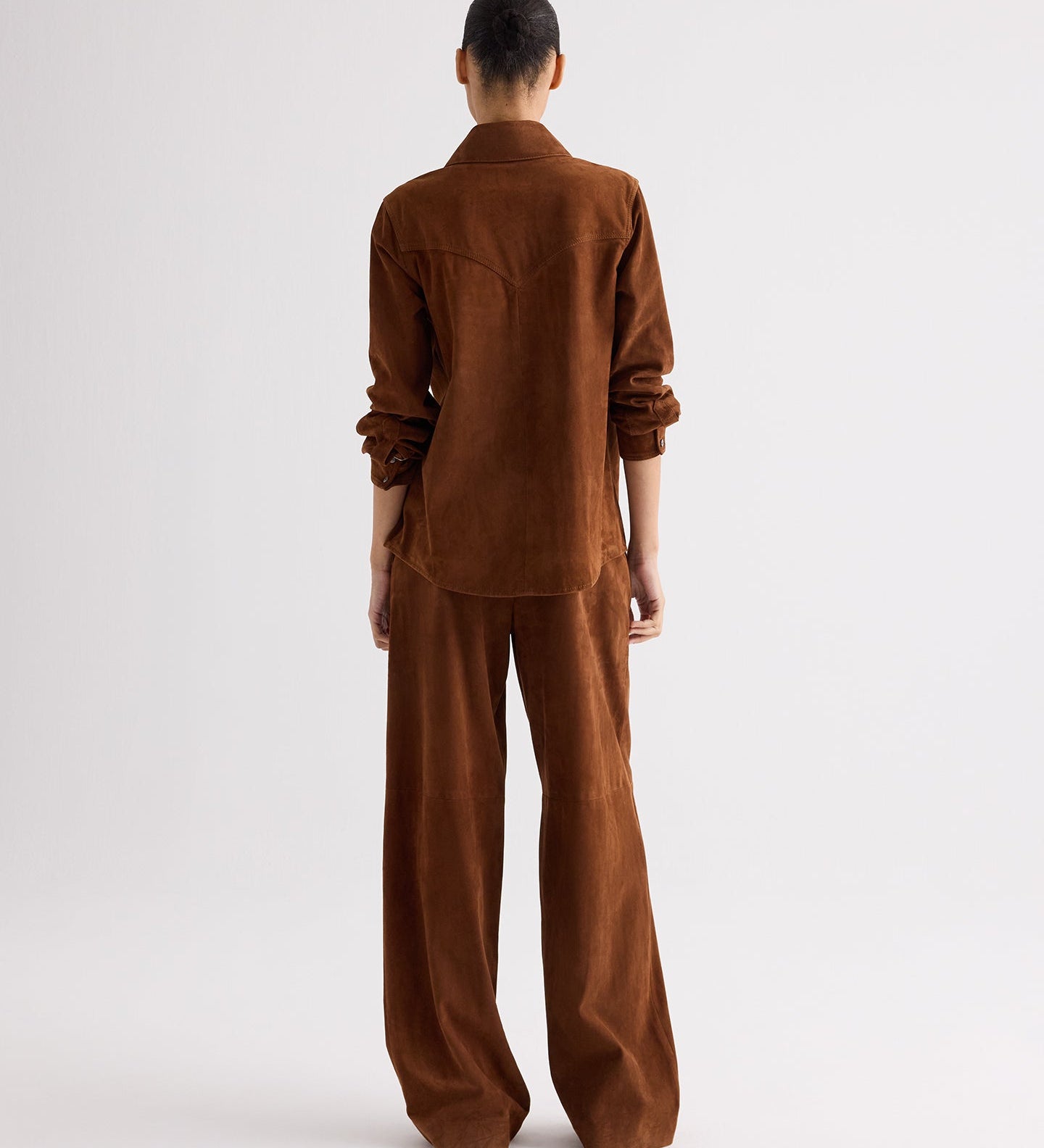 TWP - Leather Travelin' Soldier Top in Featherweight Suede
