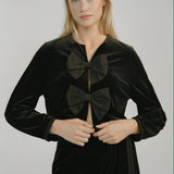 Ciao Lucia - Javiera Jacket Black Velvet