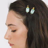 Jennifer Behr - Kara Hair Clips -- Chrysolite