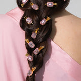 Jennifer Behr - Kara Hair Clips -- Rose