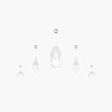 Jennifer Behr - Krystelle Hair Magnet Set -- Crystal
