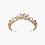Jennifer Behr - Mignonette Tiara -- Crystal Antique Gold