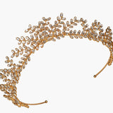 Jennifer Behr - Mignonette Tiara -- Crystal Antique Gold
