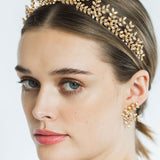 Jennifer Behr - Mignonette Tiara -- Crystal Antique Gold