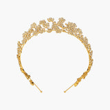 Jennifer Behr - Meadow Tiara -- Crystal Antique Gold