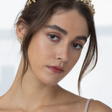 Jennifer Behr - Meadow Tiara -- Crystal Antique Gold