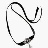 Jennifer Behr - Arabella Ribbon Tie -- Gunmetal