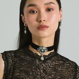 Jennifer Behr - Arabella Ribbon Tie -- Gunmetal