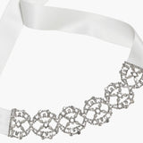 Jennifer Behr - Lavinia Ribbon Tie -- Crystal Cream