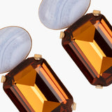 Jennifer Behr - Elin Earrings -- Amber