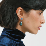 Jennifer Behr - Justine Earrings -- Sapphire