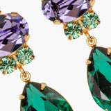 Jennifer Behr - Catherine Earrings -- Peacock