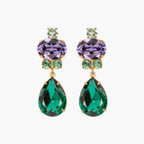 Jennifer Behr - Catherine Earrings -- Peacock