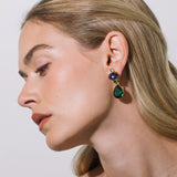 Jennifer Behr - Catherine Earrings -- Peacock
