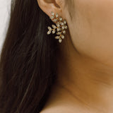 Jennifer Behr - Viniette Earrings -- Crystal Antique Gold