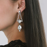 Jennifer Behr - Anette Earrings -- Gunmetal