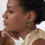 Jennifer Behr - Candence Earrings -- Emerald
