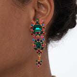 Jennifer Behr - Candence Earrings -- Emerald