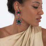 Jennifer Behr - Angelica Earrings -- Emerald
