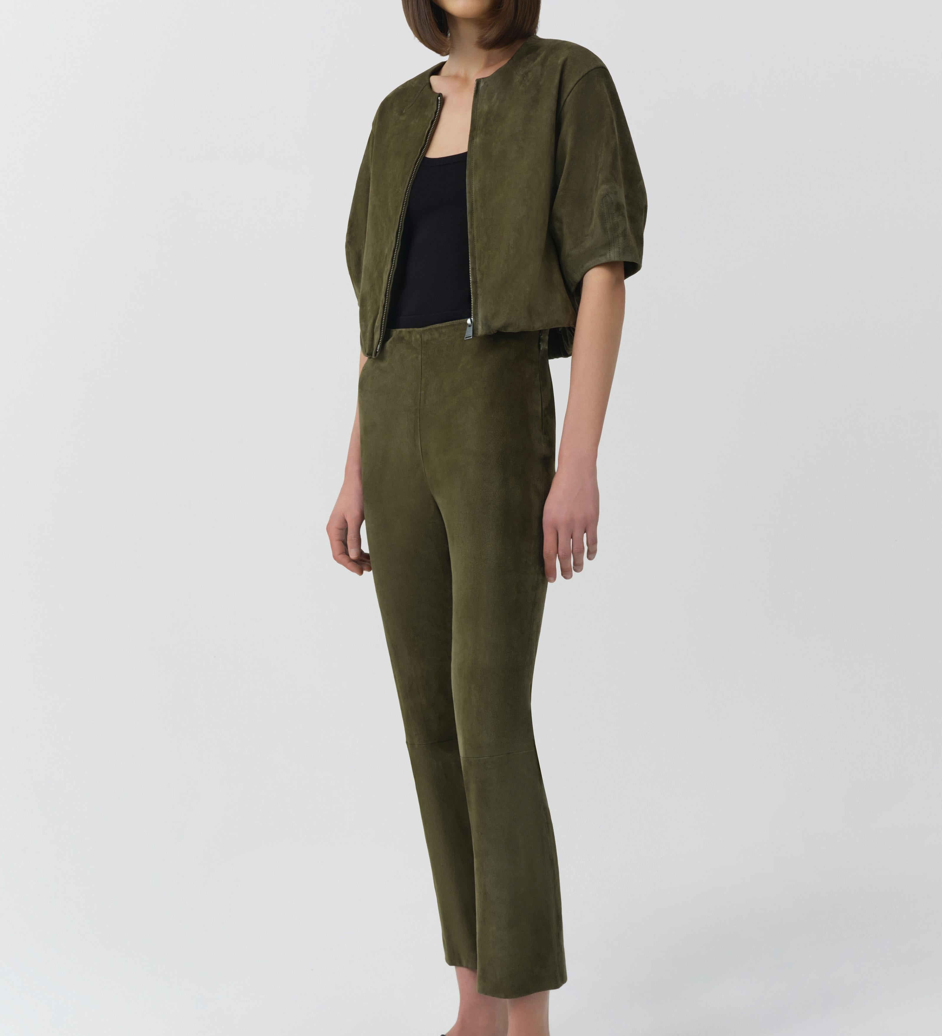Simkhai - Austyn Short Sleeve Suede Jacket
