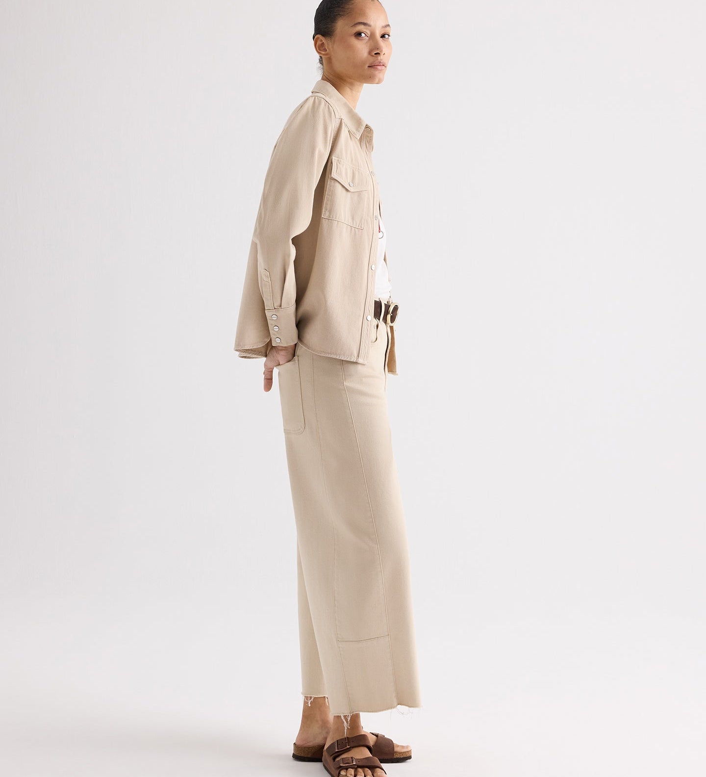 TWP - Ranchers Daughter Shirt in Japanese Natural Denim