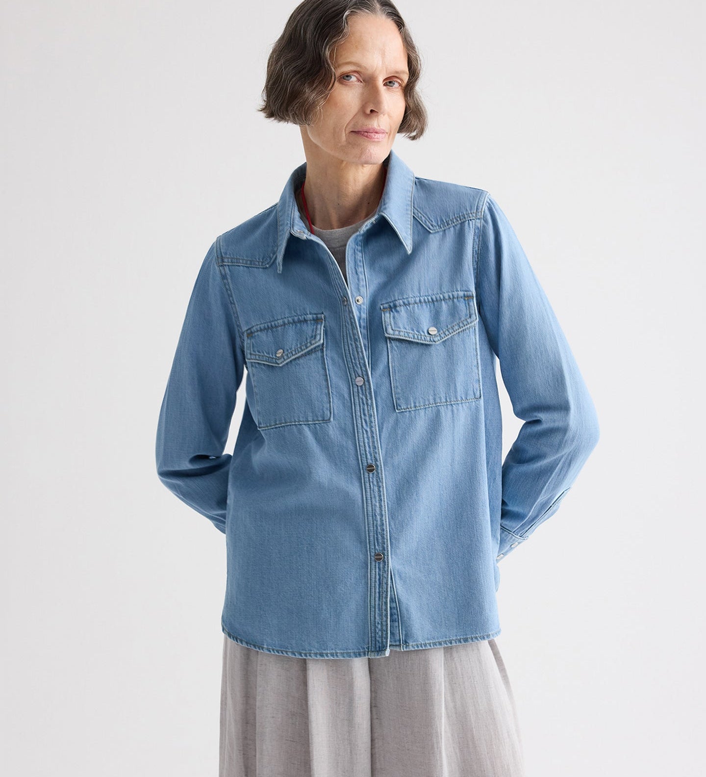 TWP - Ranchers Daughter Shirt in Denim