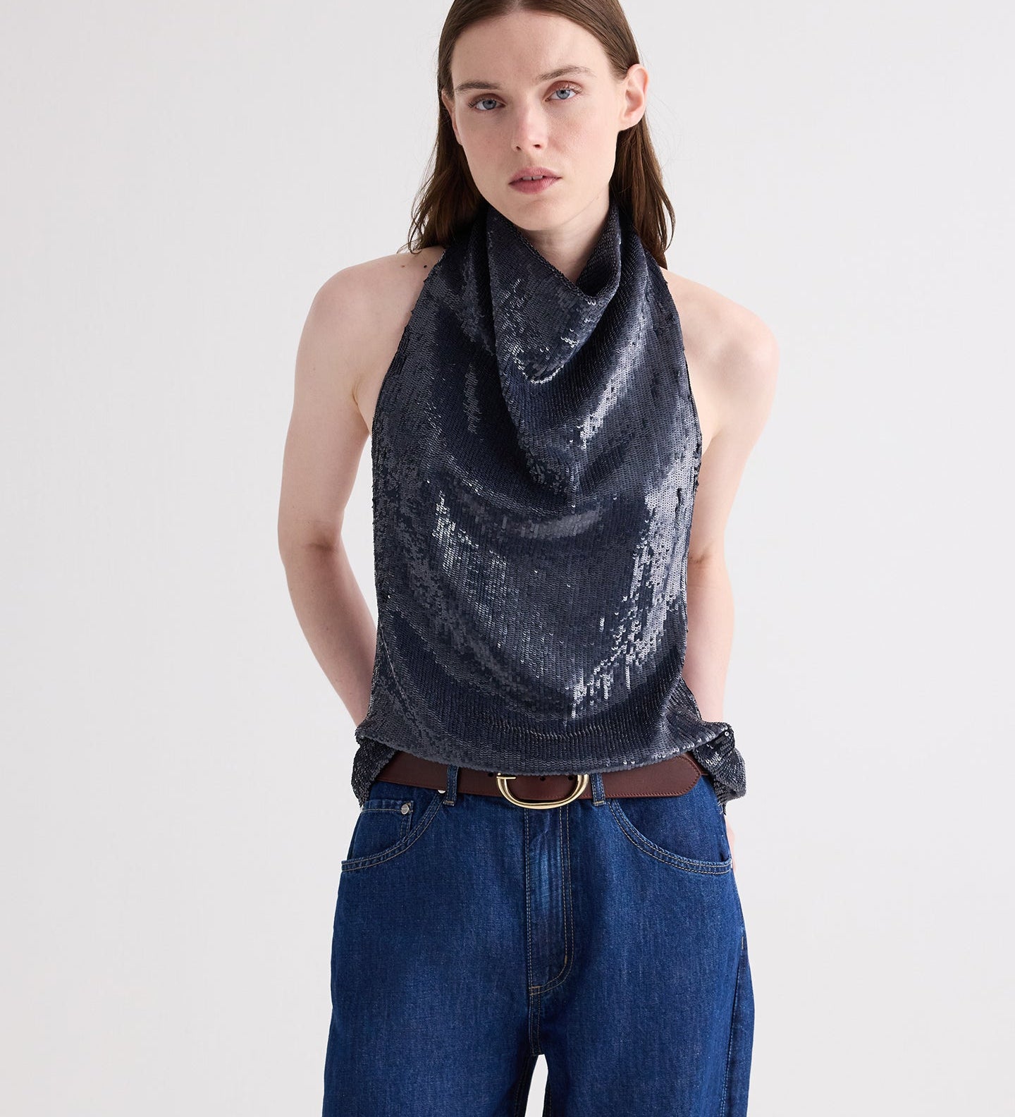 TWP - Friday Night Top in Fishscale Sequins