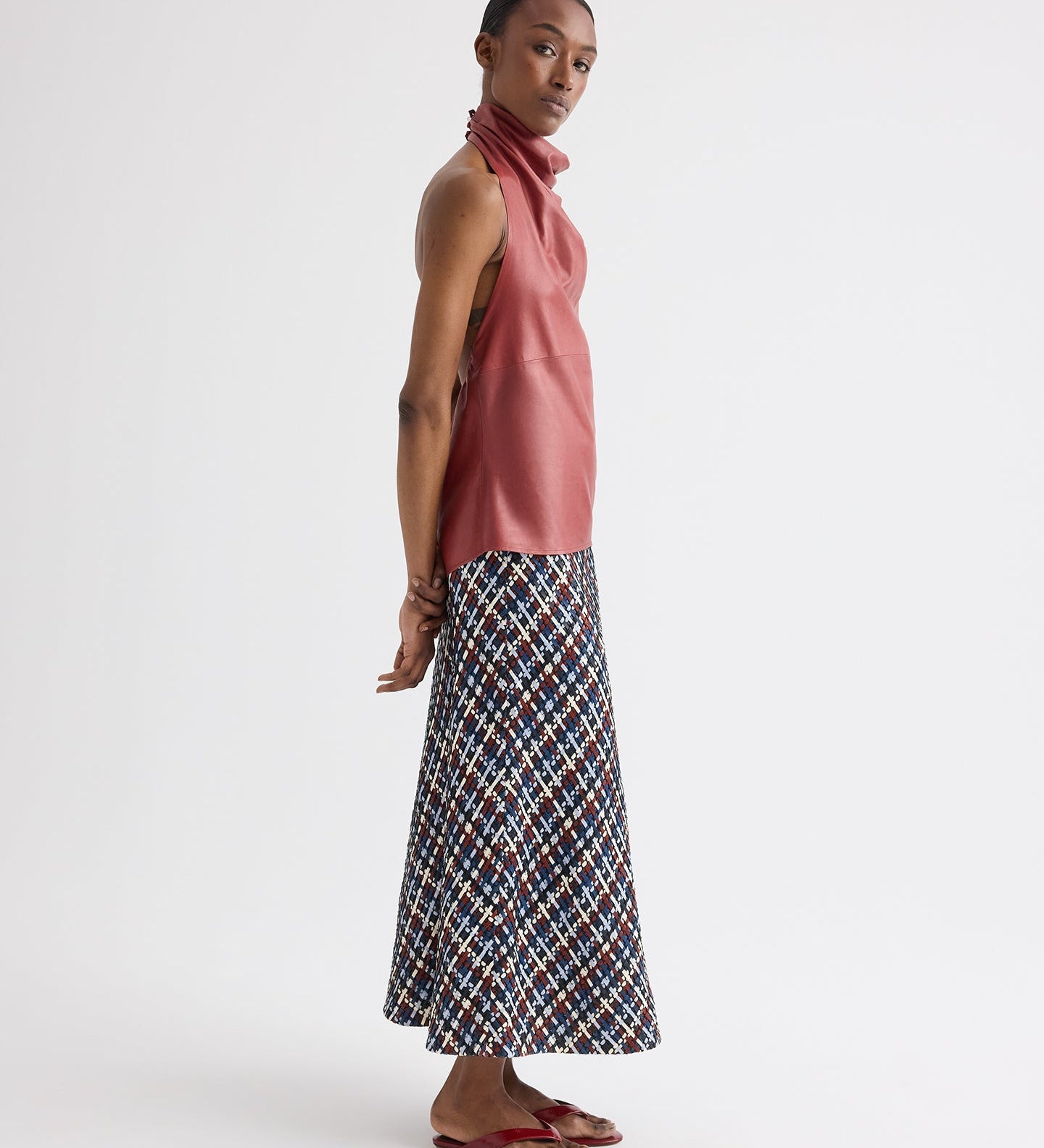 TWP - Friday Night Top in Paper Leather