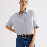 TWP - Next Ex Shirt in Double Stripe Shirting