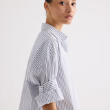TWP - Next Ex Shirt in Double Stripe Shirting