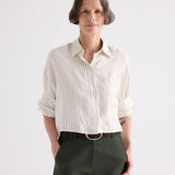 TWP - Next Ex Shirt in Pencil Stripe Viscose